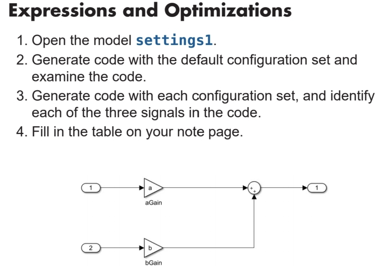 Solved Expressions and Optimizations 1. Open the model | Chegg.com