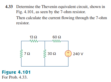 Solved 4.33 Determine The Thevenin Equivalent Circuit, Shown | Chegg.com