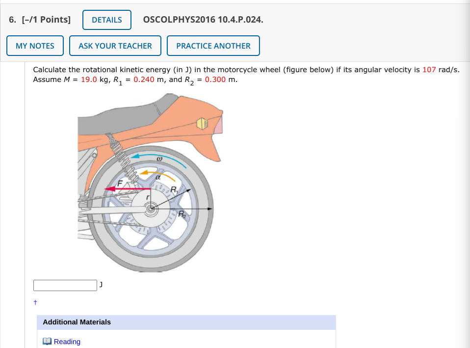 Solved 6 [ 1 Points] Details Oscolphys2016 10 4 P 024 My