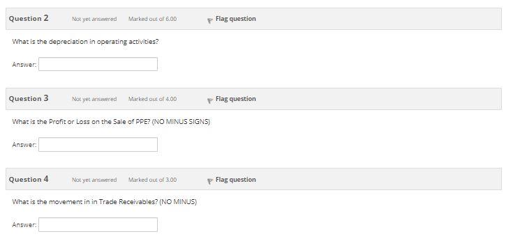 Solved Question 2 Not yet answered Marked out of 6.00 p | Chegg.com
