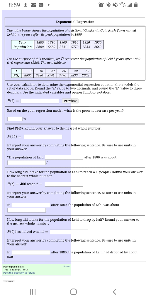 solved-8-59-1-exponential-regression-the-table-below-shows-chegg