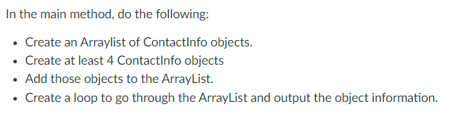 Solved 1. Open your IDE and create a new Project (or use an | Chegg.com