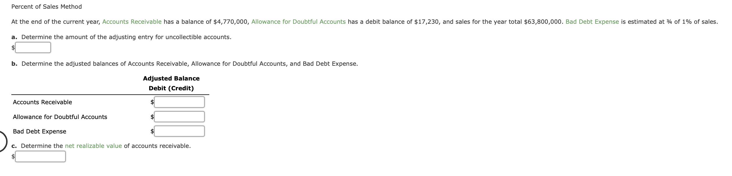 Solved Allowance Method Journalize the following | Chegg.com