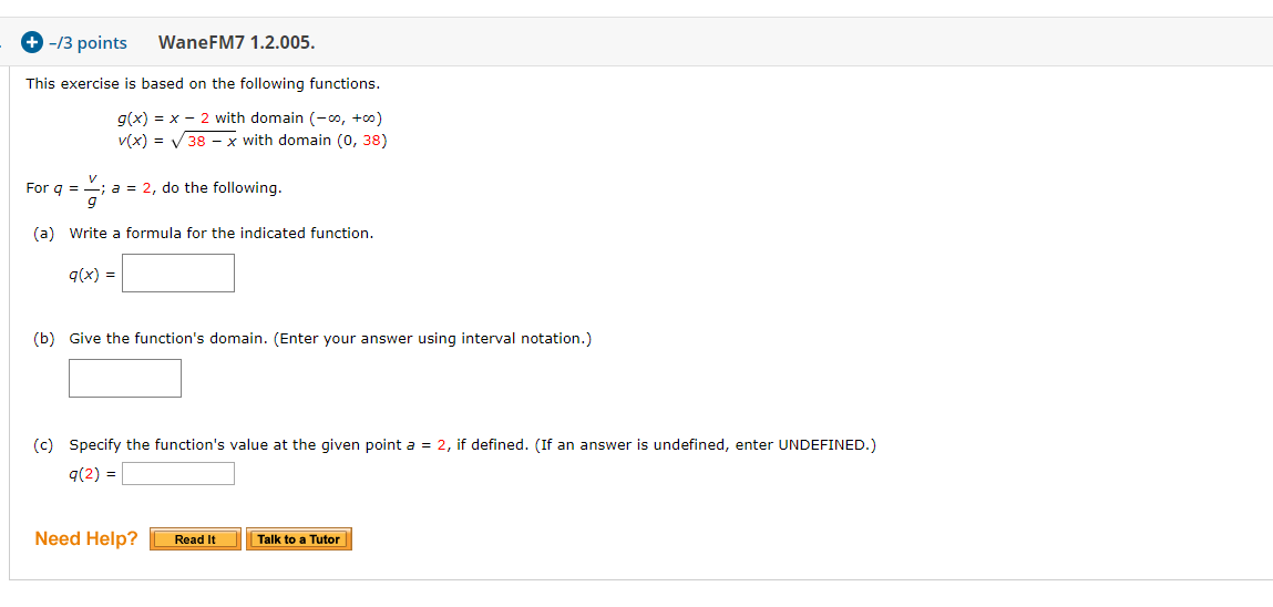 Solved 3 Points Wanefm7 1 2 005 This Exercise Is Bas Chegg Com