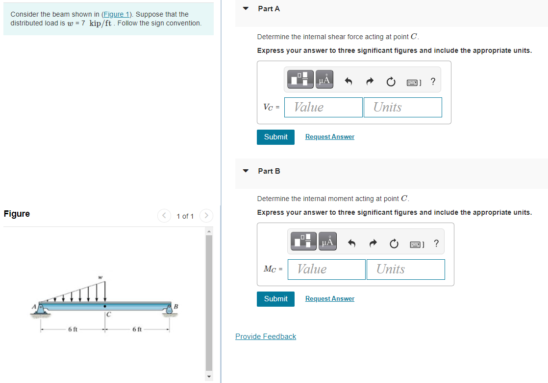 Solved Part A Consider The Beam Shown In (Figure 1). Suppose | Chegg.com