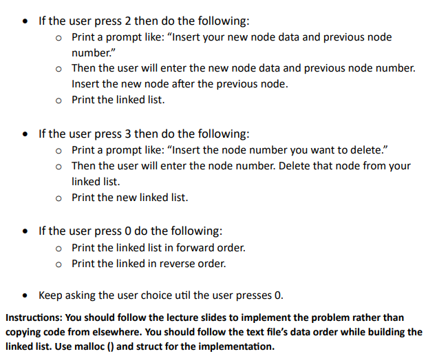 Solved Write a program c FOR THIS USING LINUX OPERATING | Chegg.com