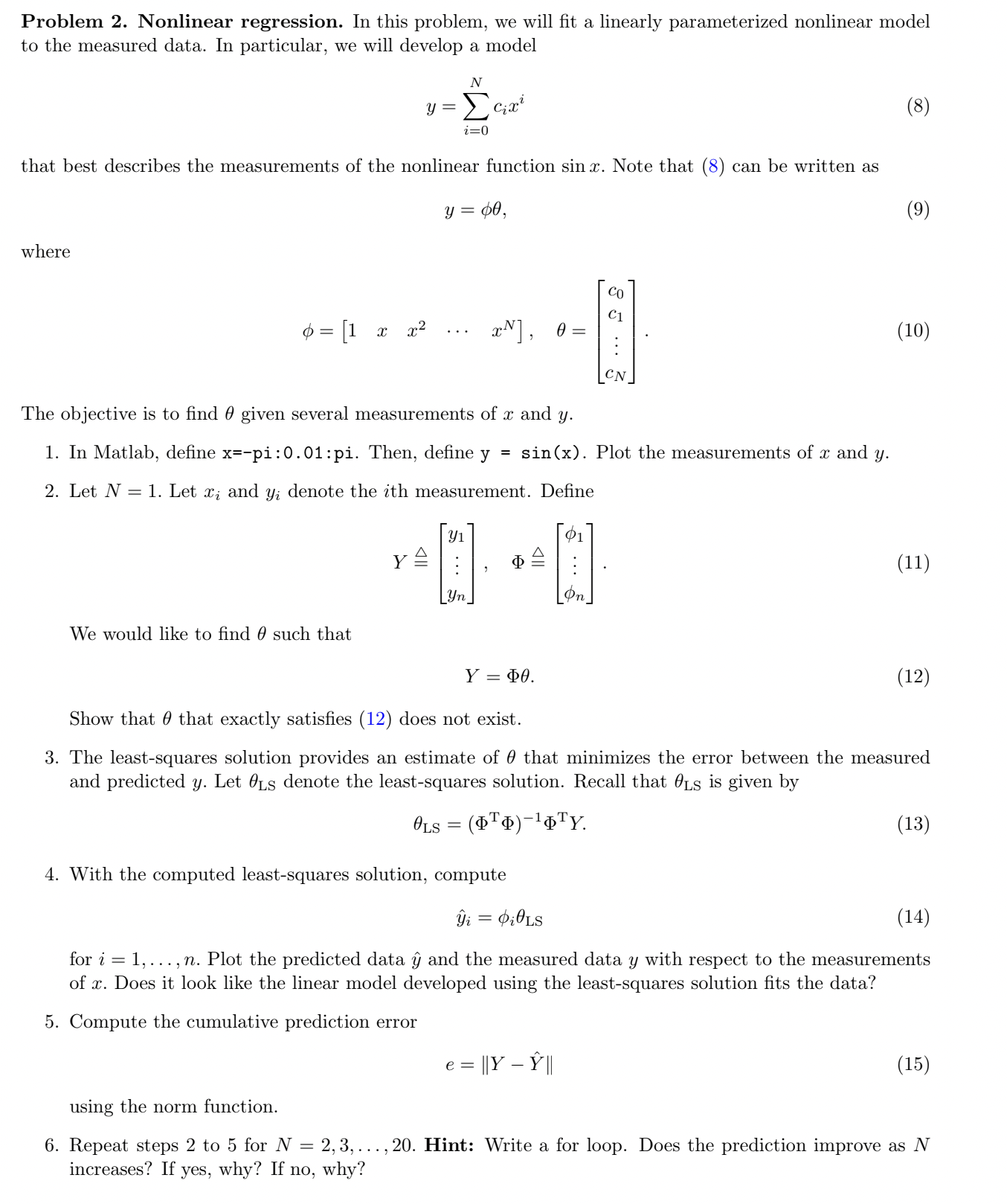 Solved Problem 1. Interpolation. Two function f(x) and g(x) | Chegg.com