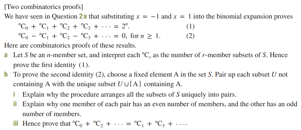 Solved [Two Combinatorics Proofs] We Have Seen In Question 2 | Chegg.com