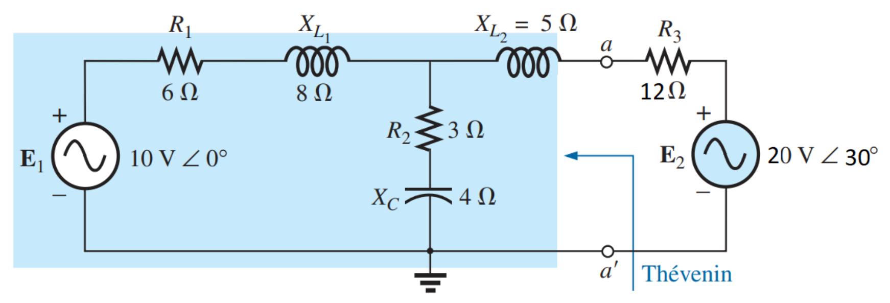 Solved For the circuit in the figure. Use Thevenin's theorem | Chegg.com