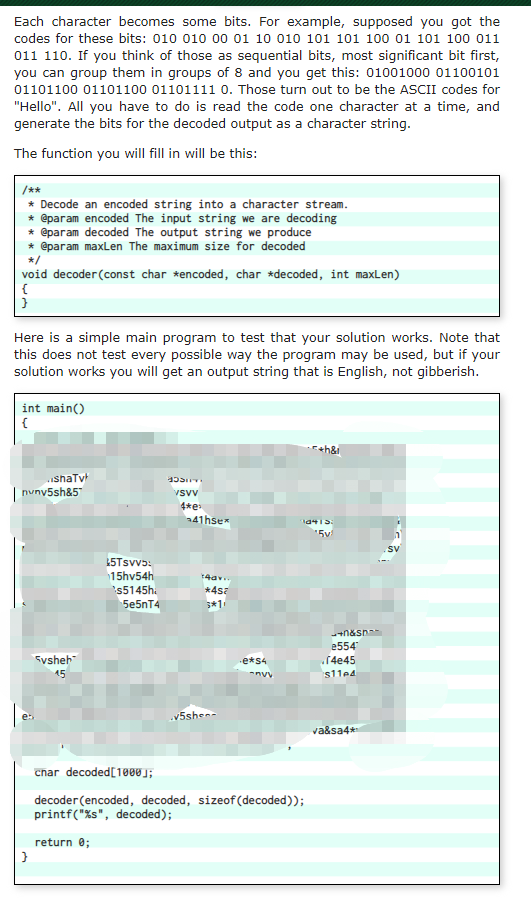 Programming Secret Message You are given a secret message and must decode it. | Chegg.com