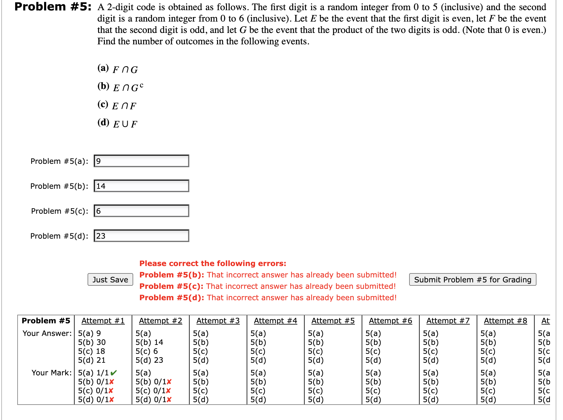 Solved ProDlem \#5: A 2-digit code is obtained as follows. | Chegg.com