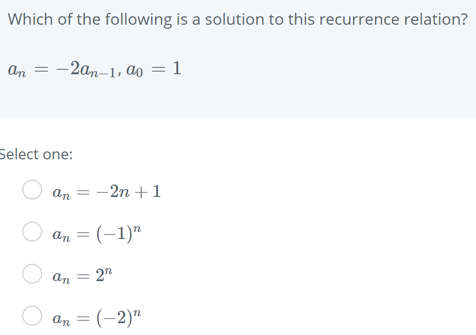 Write which of the following. Recurrence relation. Recurrence of condoloma. ‘ AP´ery-like recurrence.