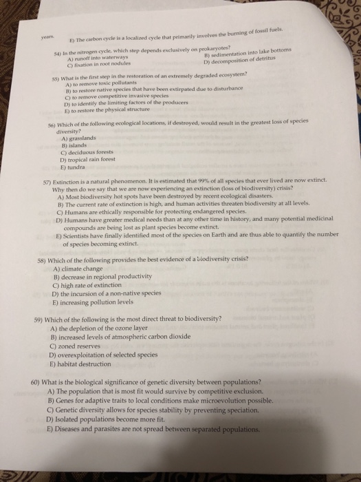 Solved ) Trees are rare in the savanna biome because of A)