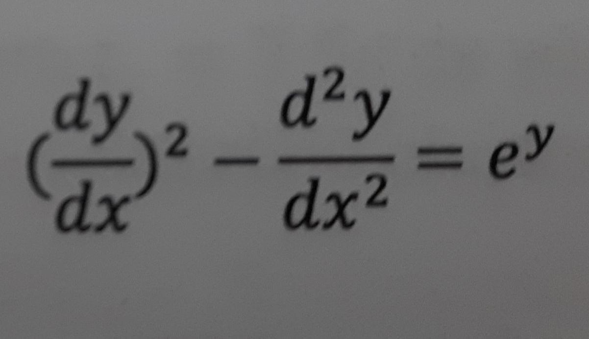 [Solved]: Solve the given differential equation for y.