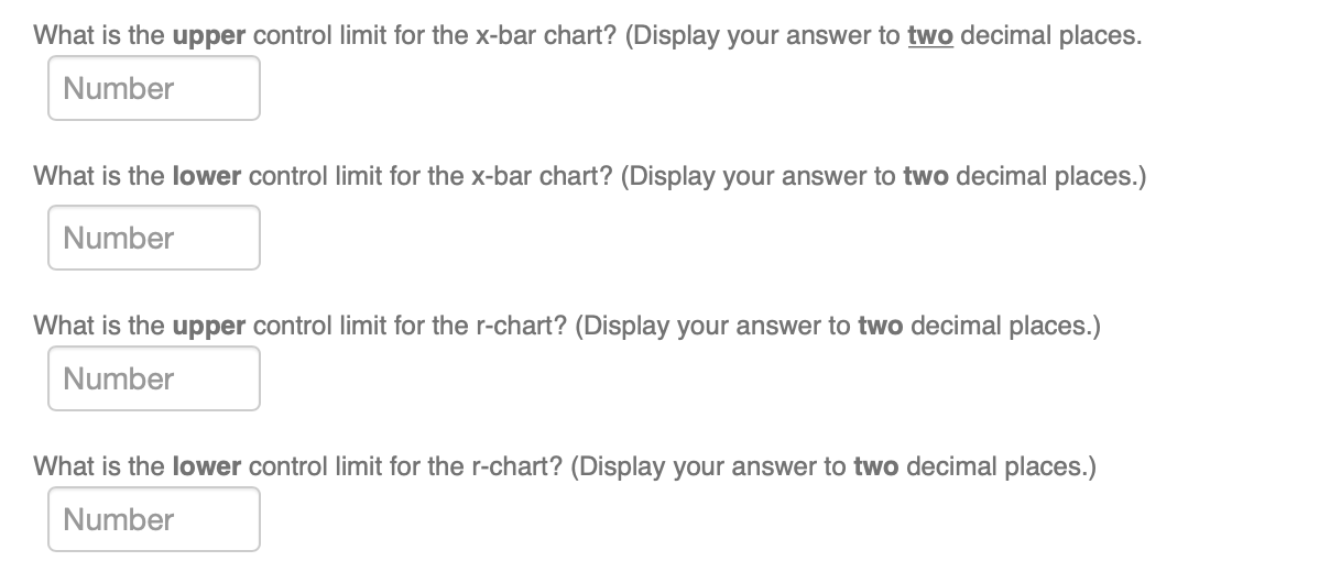 Solved Observations (sample size) 3 8 9 Xcharts Factor A,