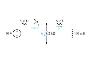 Solved The switch in the circuit in (Figure 1) has been | Chegg.com