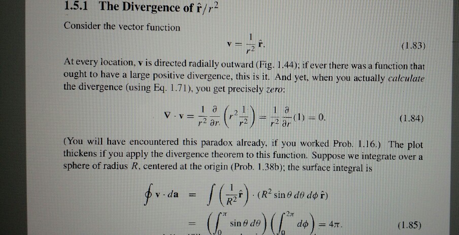 Solved Problem 1.62 (a) Find the divergence of the function | Chegg.com