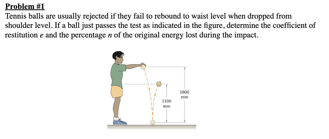 Solved Problem #1 Tennis balls are usually rejected if they | Chegg.com