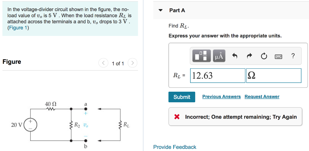 Solved In the voltage-divider circuit shown in the figure, | Chegg.com