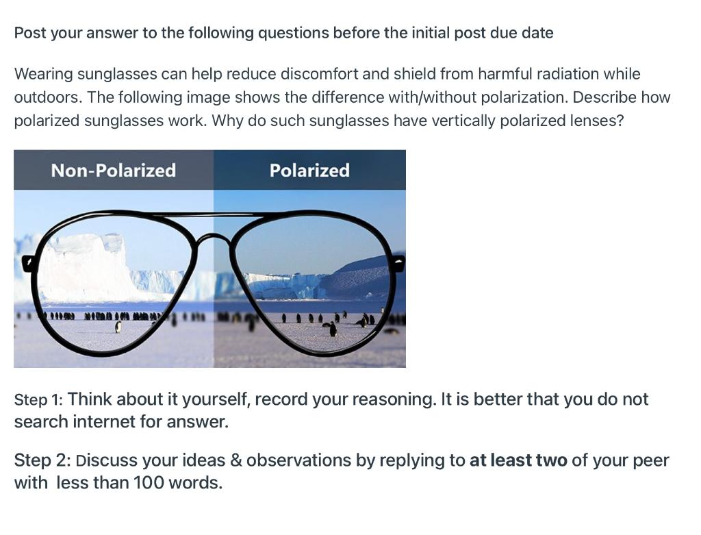 How Polarized Sunglasses Reduce The Glare Chemistry Steps, 50% OFF