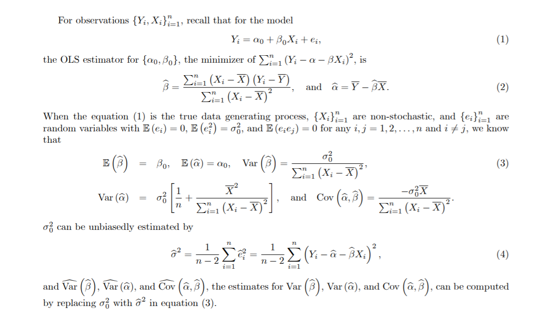 For Observations Yi X 1 Recall That For The Model Chegg Com
