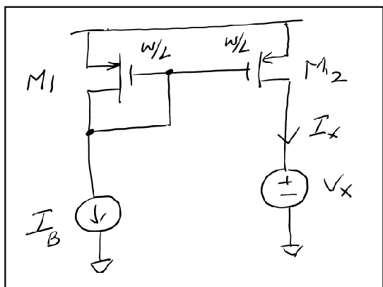 Solved Problem 4: Consider the pMOS current mirror circuit | Chegg.com