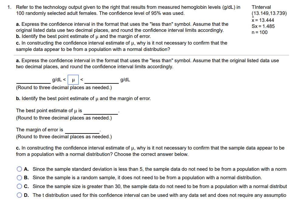 Solved 1. Refer to the technology output given to the right | Chegg.com