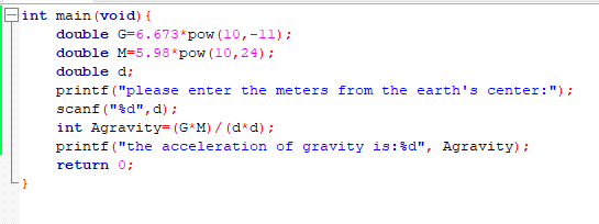 Solved Compute the acceleration of gravity for a given | Chegg.com