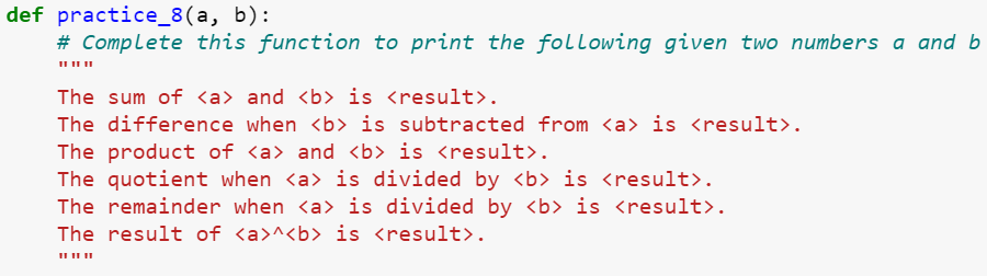 Solved **Please ONLY use Python. Please ONLY use f-strings | Chegg.com