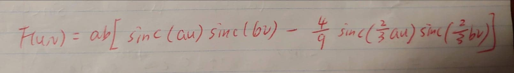 Use Radon transform formula and central slice theorem | Chegg.com