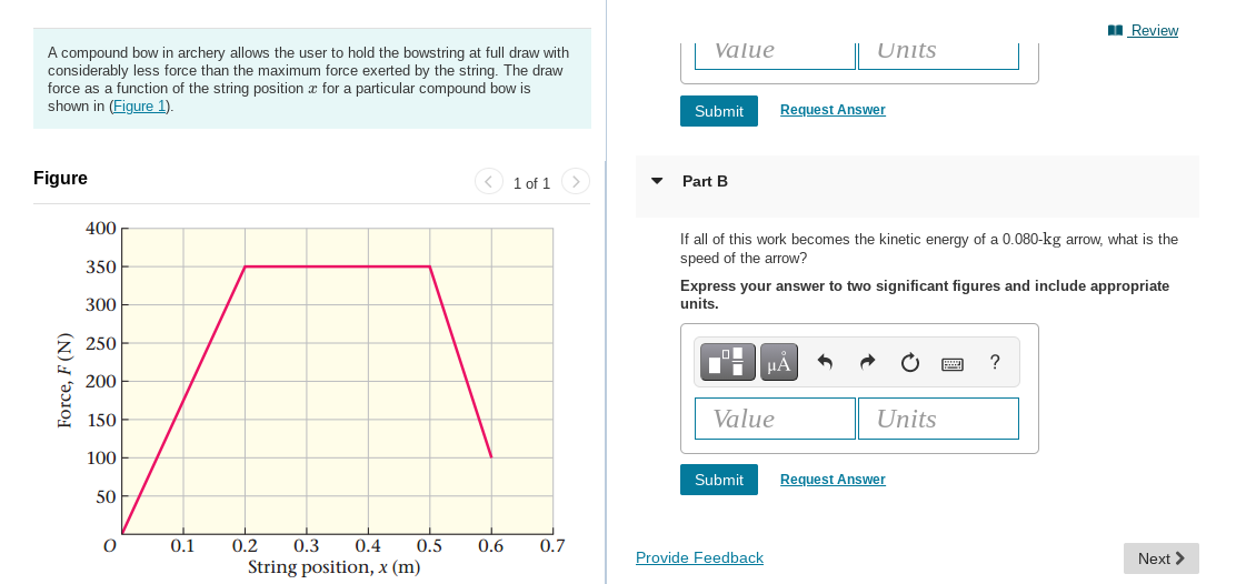 Solved Problem 7.68 9 of 17 u Review A compound bow in | Chegg.com