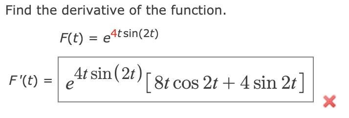 derivative of x and y function