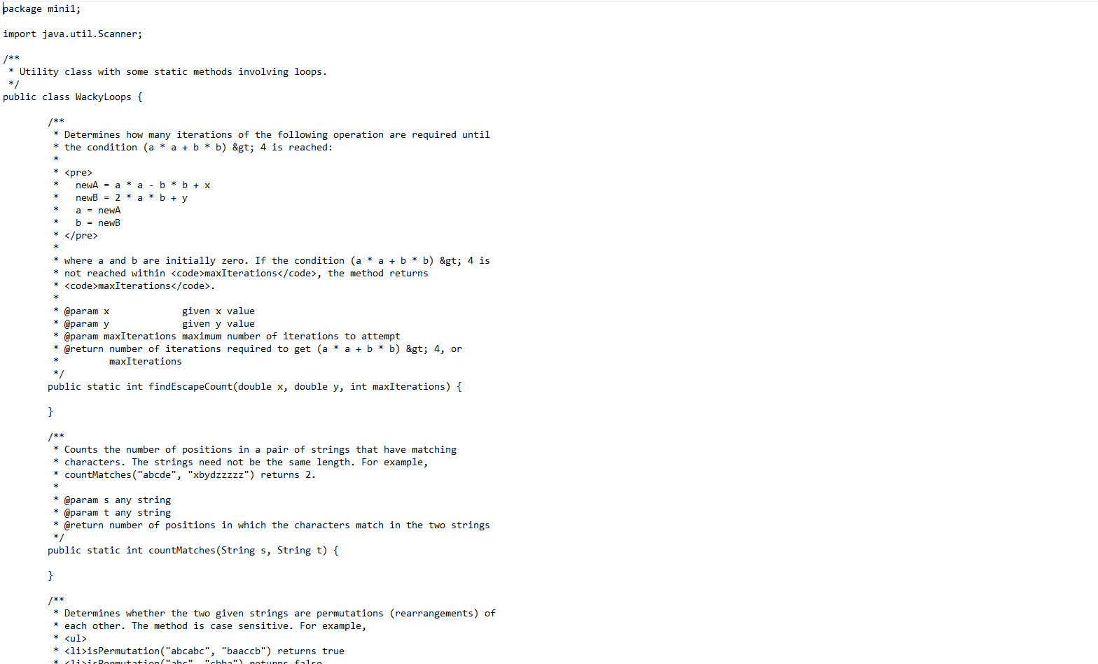 Solved Really need help with this Java assignment. I have | Chegg.com