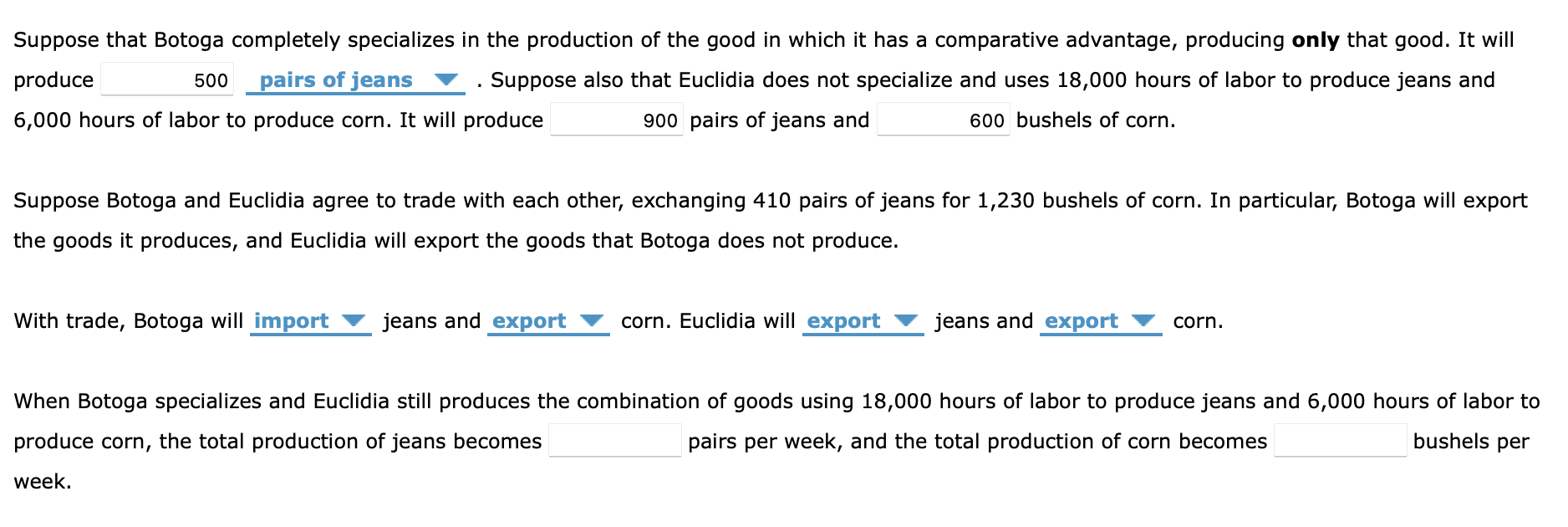 Solved 2. Absolute and comparative advantage Consider two