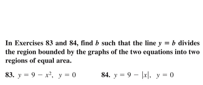 Solved In Exercises 83 And 84, Find B Such That The Line Y - | Chegg.com