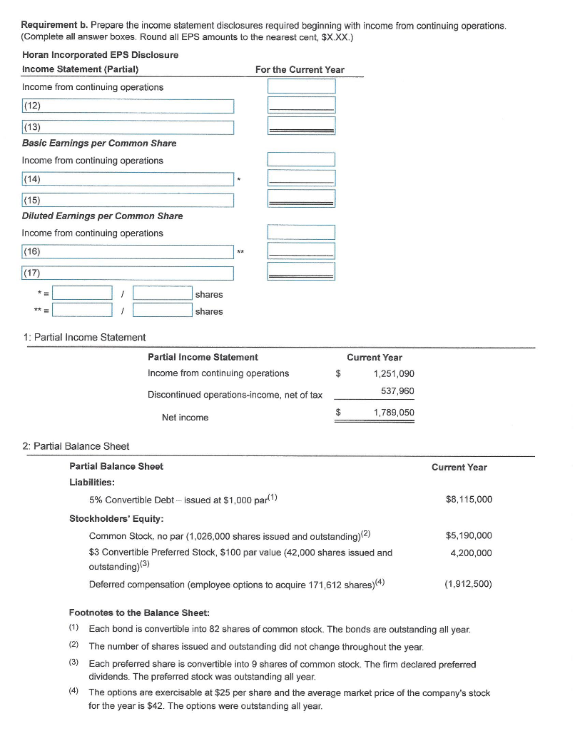 Solved 17. Below we present Horan Incorporated's | Chegg.com