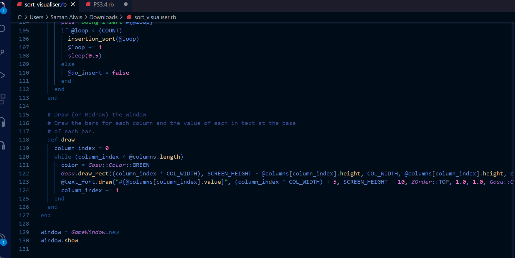 This task requires the ruby programming | Chegg.com