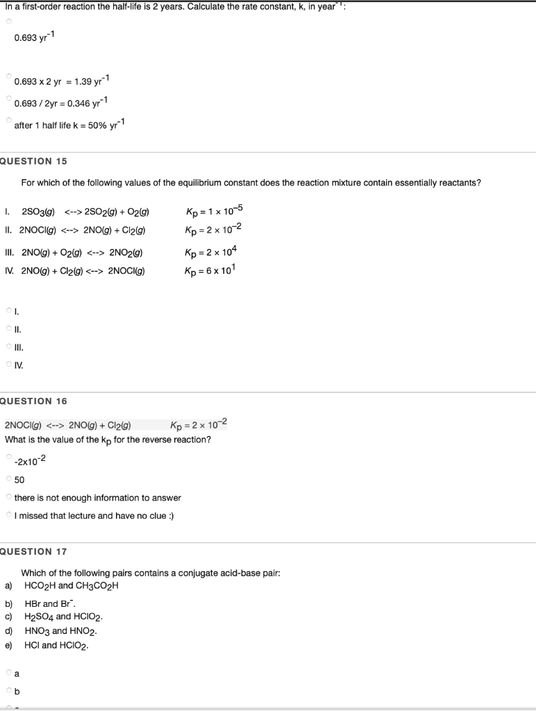 solved-in-a-first-order-reaction-the-half-life-is-2-years-chegg