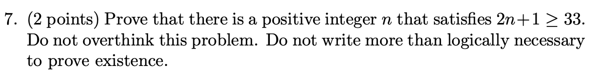Solved 7. (2 points) Prove that there is a positive integer | Chegg.com