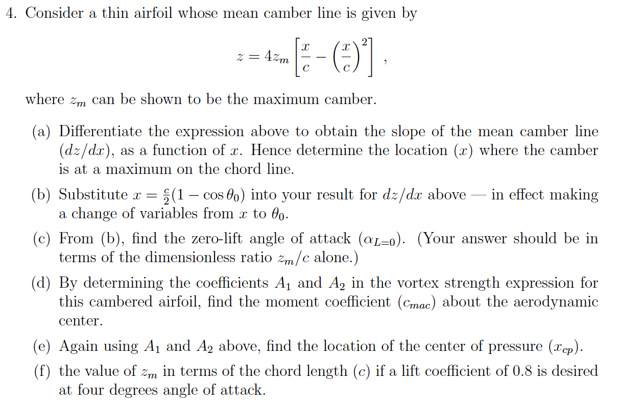 solved-4-consider-a-thin-airfoil-whose-mean-camber-line-is-chegg