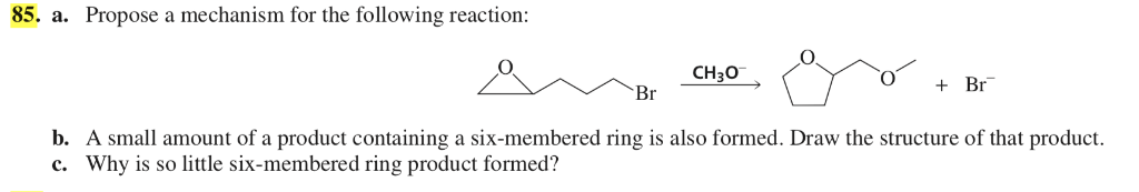 Solved 85. a. Propose a mechanism for the following | Chegg.com