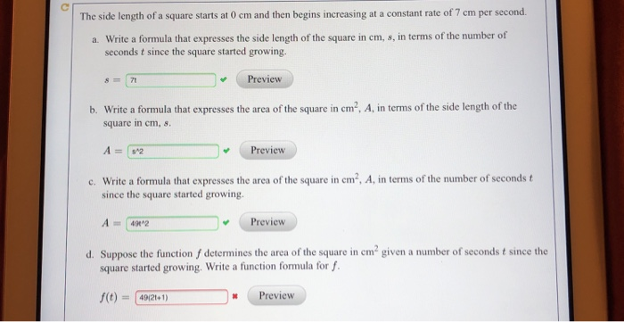 solved-the-side-length-of-a-square-starts-at-0-cm-and-then-chegg