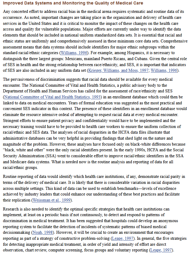 Solved Improved Data Systems And Monitoring The Quality Of 