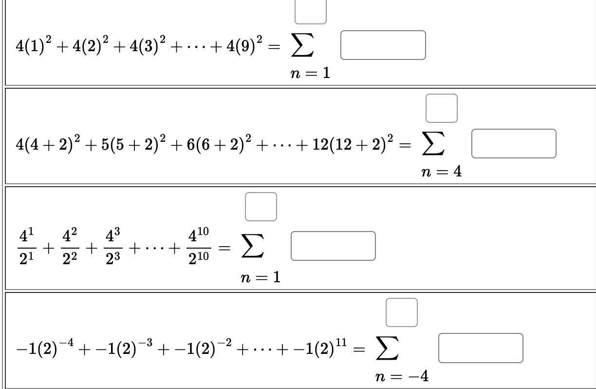 Solved 4 1 2 4 2 2 4 3 2 тлп 4 9 2 тисn 1 Chegg