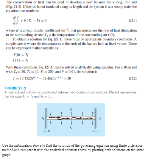 Solved The conservation of heat can be used to develop a | Chegg.com