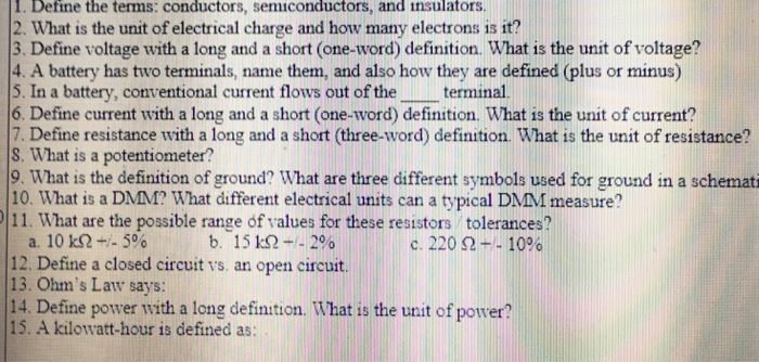 conductors insulators words