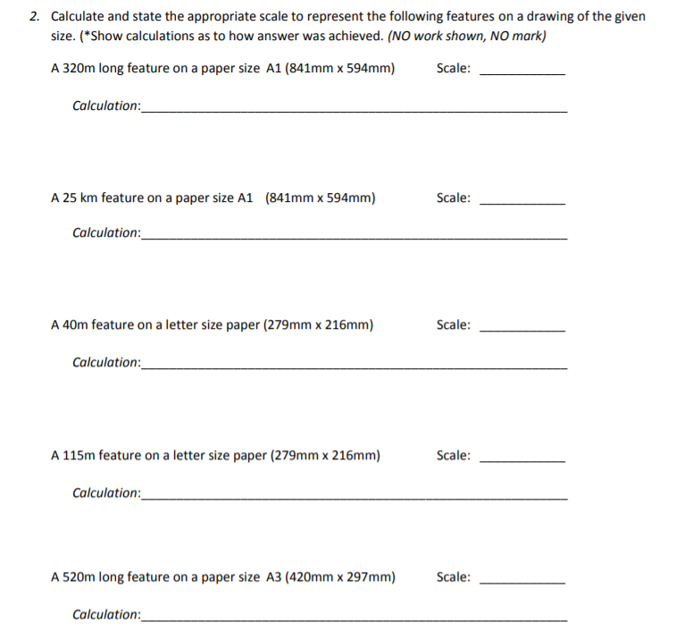 Solved 1. Provide the measured length for each line at the | Chegg.com