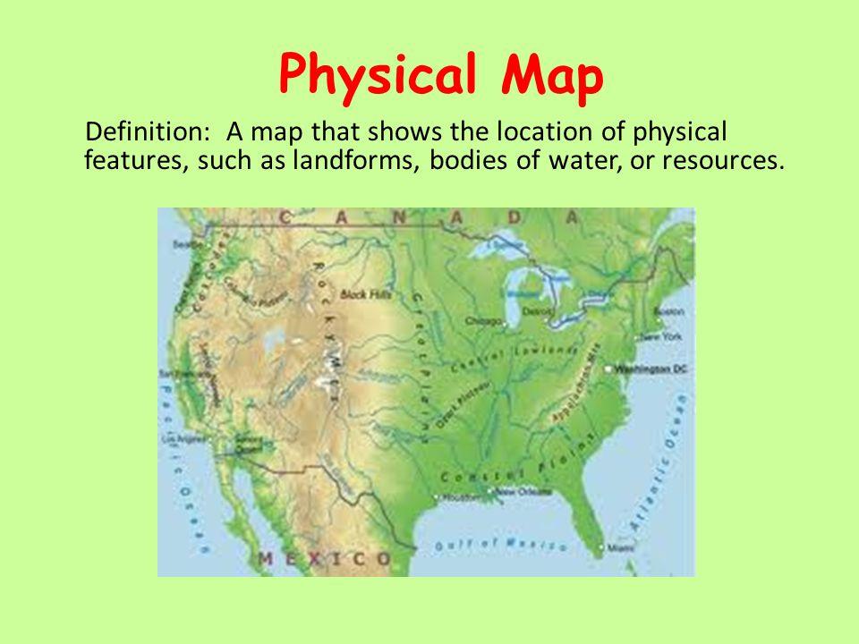 General Purpose Map Definition Unit 1 Thinking Geographically Flashcards | Chegg.com