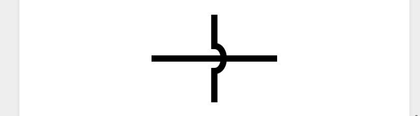 wires not connected symbol