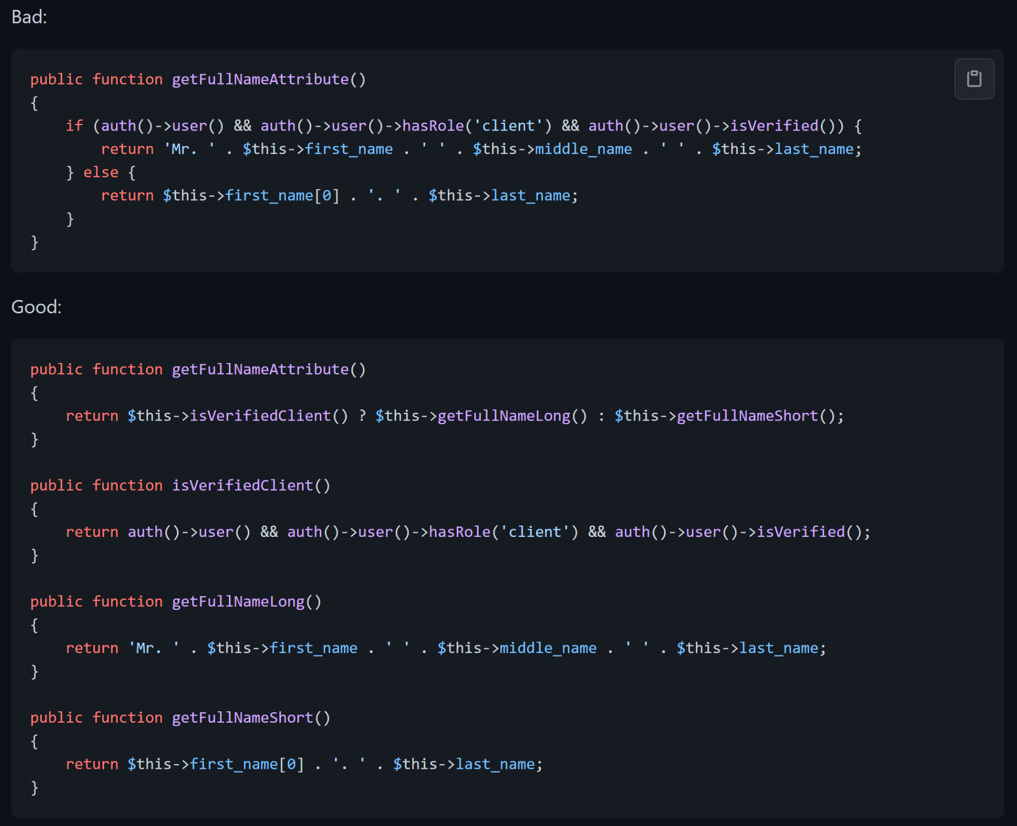 Laravel best practices Flashcards | Chegg.com